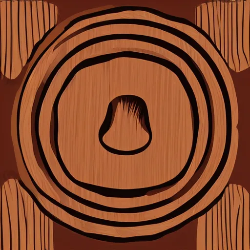 Image similar to wooden bowl and chisel, vector art