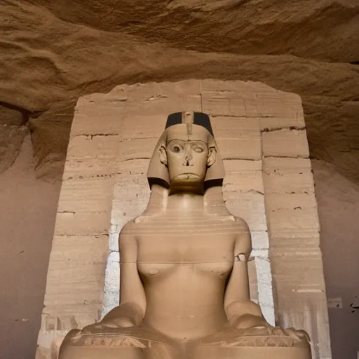 Image similar to indoor studio portrait of the sphinx of ninevah