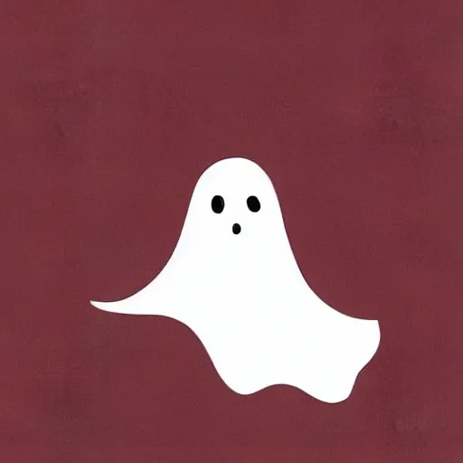 Image similar to cute and simple ghost illustration, friendly