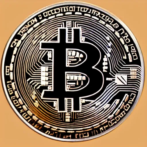 Prompt: bitcoin cryptocurrency art