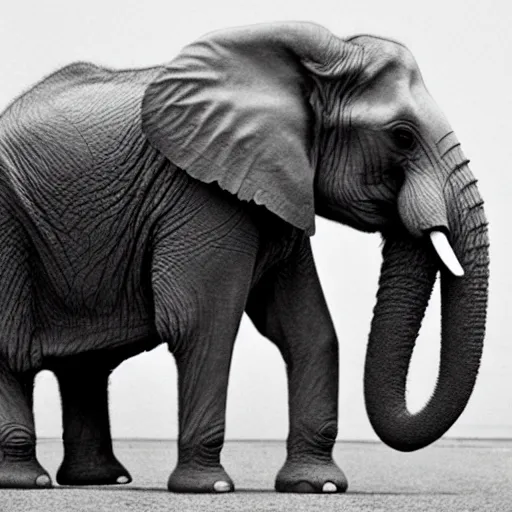 Image similar to photo of a elephant with poodle fur