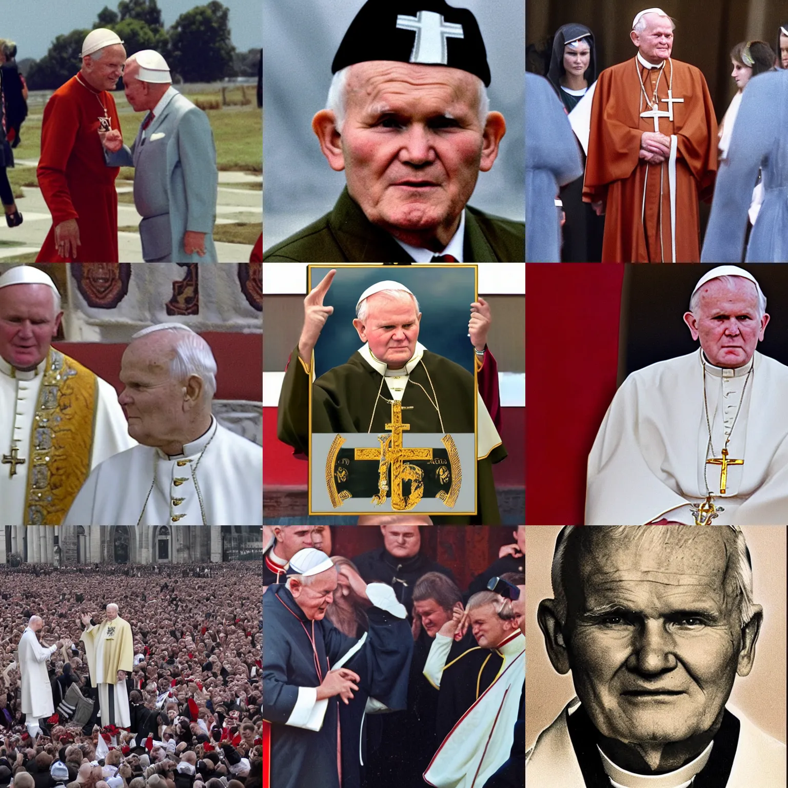 Prompt: John Paul II Gigachad