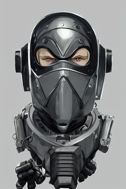 Image similar to robot ninja mask helmet metal gear solid training suit swat commando, aesthetic octane render, 8 k hd resolution, by ilya kuvshinov and cushart krentz and gilleard james, by carl warner and jim woodring, trending on artstation : 1. 5, sweet joy harmony color scheme