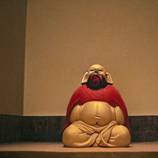 Prompt: A still of Budai in The Shining