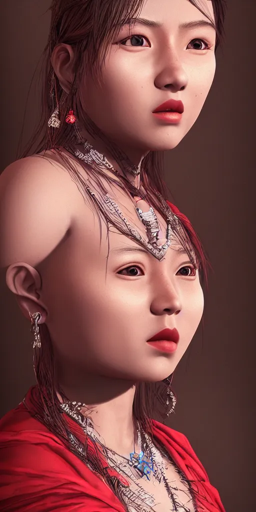 Image similar to portrait of pacha kutiq inka yupanki. unreal 5, hyper realistic, realistic, photo realistic, dynamic lighting, highly detailed, cinematic landscape, studio landscape, studio lighting