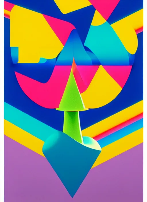 Prompt: 3 d shapes by shusei nagaoka, kaws, david rudnick, airbrush on canvas, pastell colours, cell shaded, 8 k