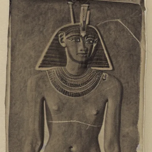 Image similar to An ancient Egyptian sportscar, ambrotype