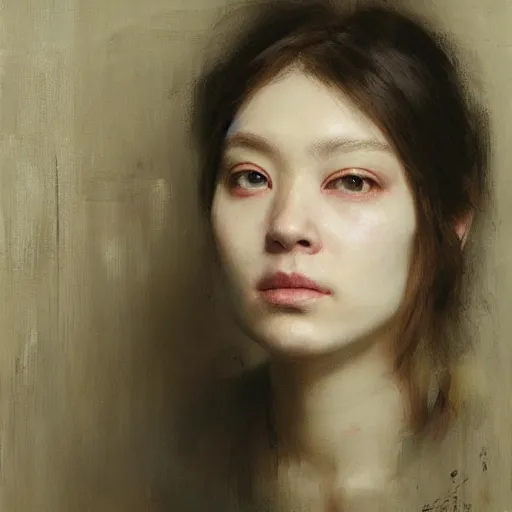 Image similar to the invisible artist by ruan jia, portrait