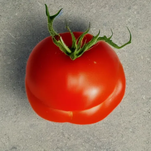 Prompt: photo of a squashed tomato