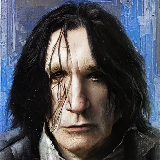 Image similar to chewbacca severus snape by jeremy mann, mixing, fusing