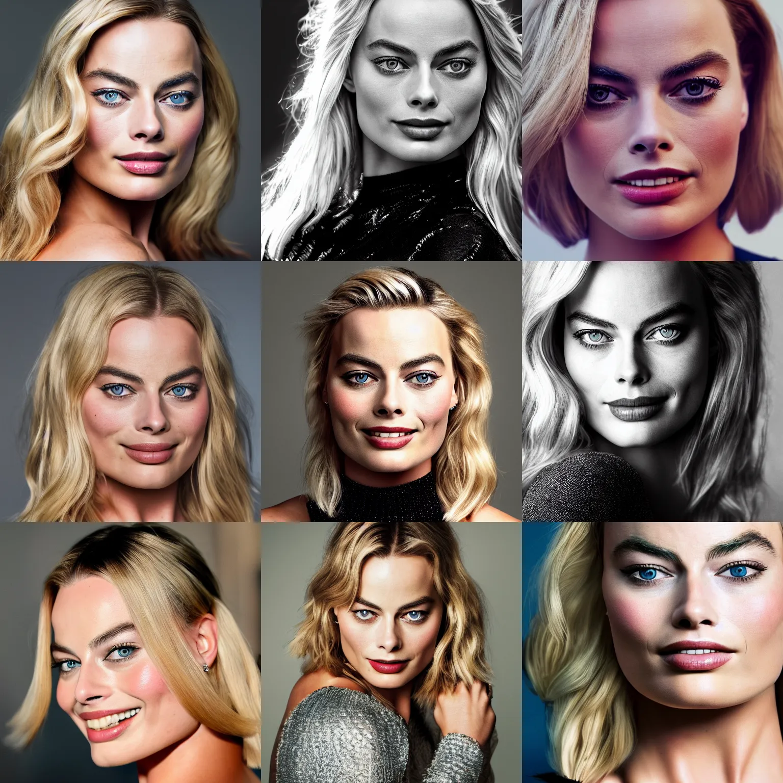 Prompt: margot robbie portrait, 8k resolution, hyper-detailed