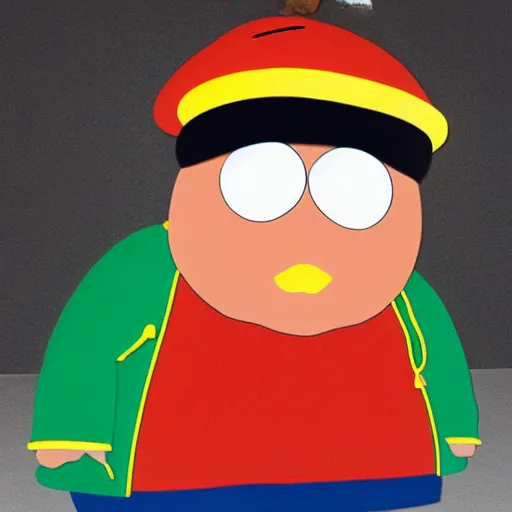 Image similar to Eric Cartman hyperrealistic