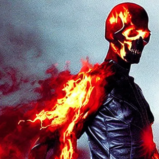 Prompt: keanu Reeves as marvel ghost rider