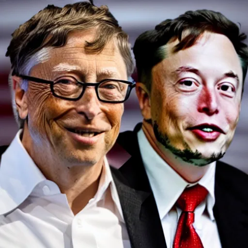 Prompt: bill gates and elon musk