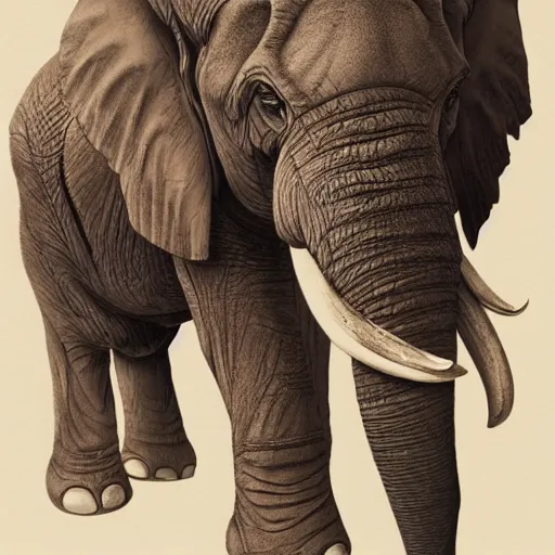 Prompt: a commission of a muscular athropomorphic elephant,digital art,art by greg rutkowski,charles bowater,ross tran,hyperdetailed,detailed face,photorealistic,professional lightimg,dramatic,cool,award winning,2022,victorian