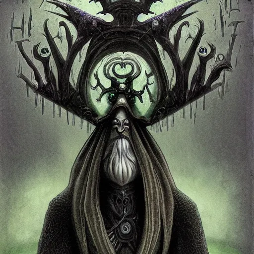 Image similar to archimonde by tim burton