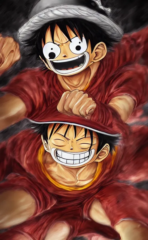 Image similar to Luffy gear 5 , by Eiichiro Oda, studio ghibli, cinematic lighting, intricate, highly detailed, digital painting, trending on artstation, Illustration, epic scale