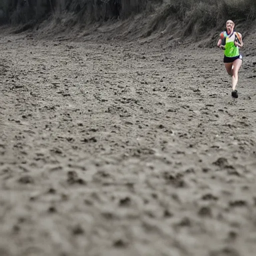 Image similar to runner in quicksand