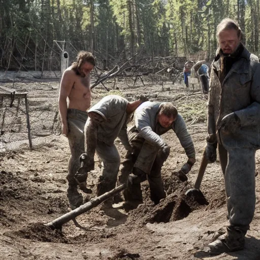 Image similar to lars von trier throw some slaves digging holes in there ala russians at chernobyl 2 0 2 2 1 0 2 4 x 1 0 2 4