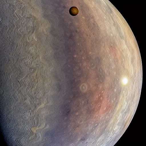 Prompt: mercury crashing into Jupiter, 4k render