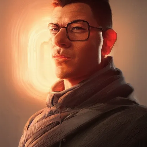 Prompt: a portrait of kiro gligorov. intricate, epic lighting, cinematic composition, hyper realistic, 8 k resolution, unreal engine 5, by artgerm, tooth wu, dan mumford, beeple, wlop, rossdraws, james jean, marc simonetti, artstation