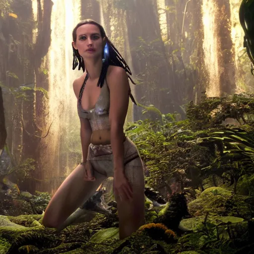 Image similar to natalie portman in avatar ( 2 0 0 9 ), 8 k wide shot