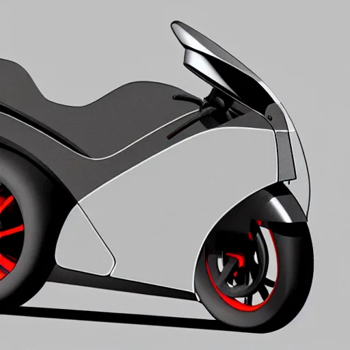 Prompt: product design study of a tesla motorbike, grey