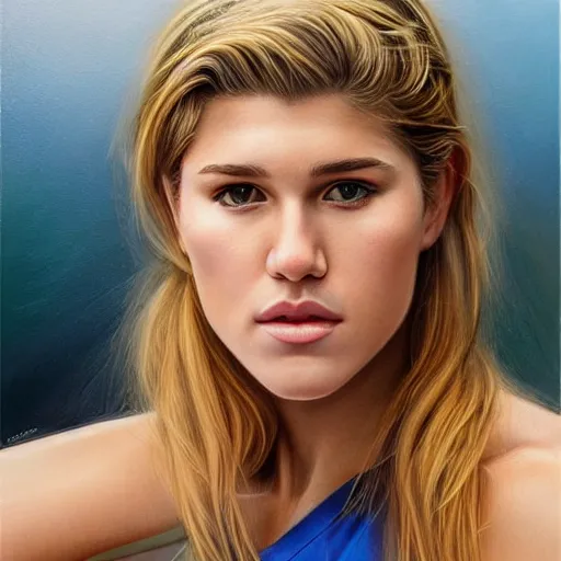 Prompt: eugenie bouchard in the style of stefan kostic, realistic, full body, sharp focus, 8 k high definition, insanely detailed, intricate, elegant, art by stanley lau and artgerm