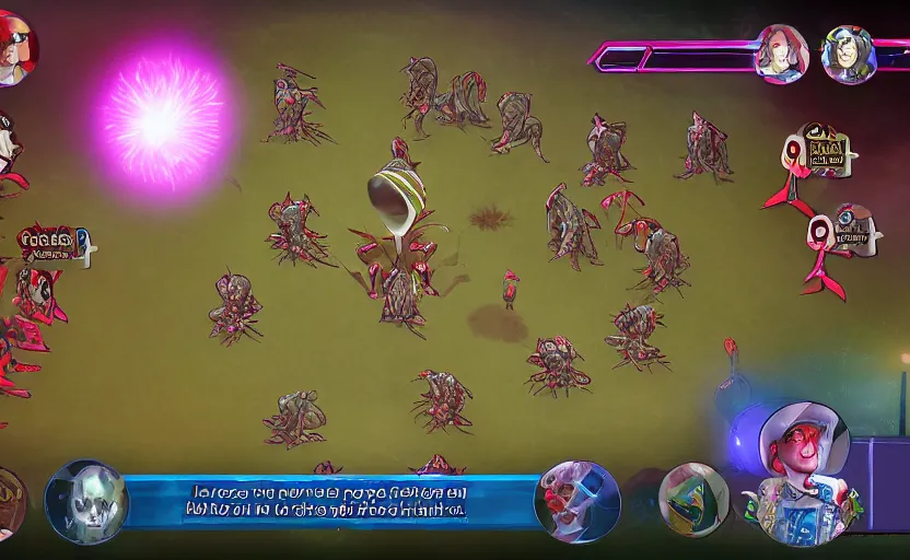 Image similar to stranger things vecna's mind flayer farming mobile game screenshot gameloft