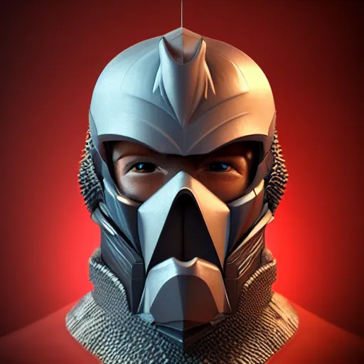 Image similar to super Shredder, bust portrait, art by Eugenia firs ArtStation, Octane render, intricate detail, smooth, sharp focus,
