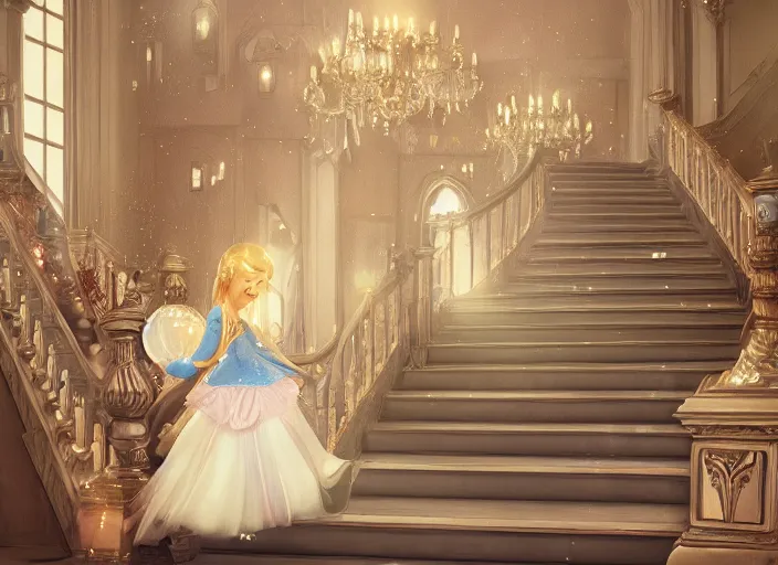 Cinderella Movie, Running Down The Stairs, cinderella running down the  stairs, HD phone wallpaper