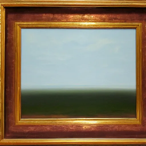 Image similar to oil painting depicting nothingness