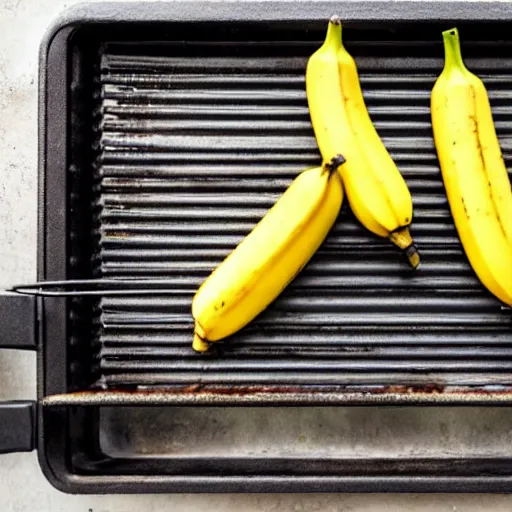 Image similar to a banana cooking on a charcoal grill