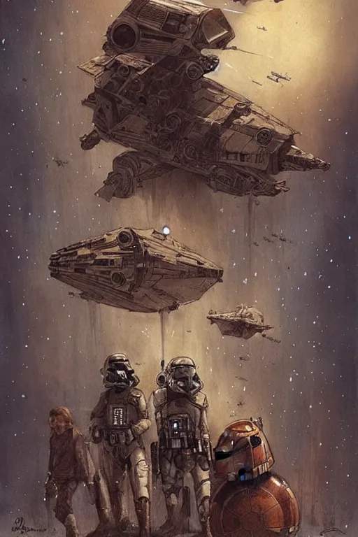 Image similar to star wars, by jean - baptiste monge