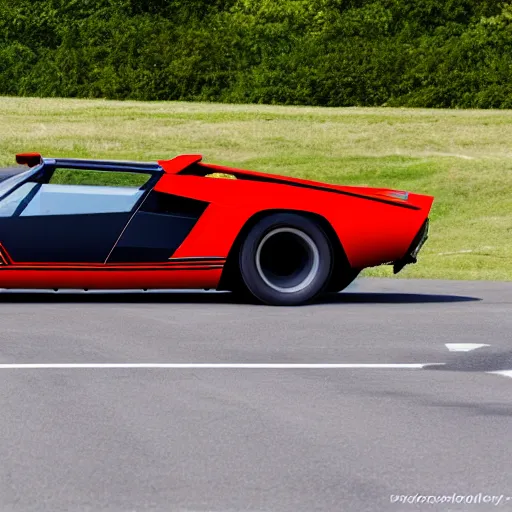 Image similar to 1966 car (((countach Audi Quattro sport))) round bulbous shapes