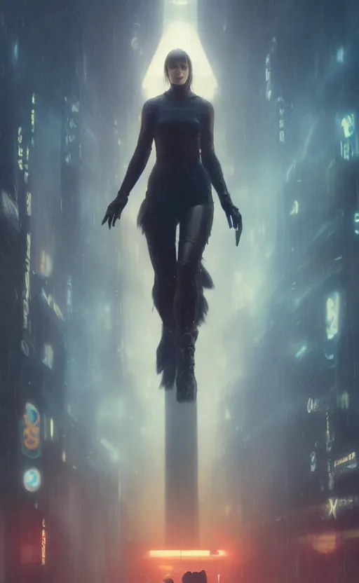 Prompt: a girl from final fantasy live action, blade runner 2 0 4 9, evocative, mystical night, very very very very detailed, award winning, masterpiece digital painting by greg rutkowski, alex grey, artstation, 4 k wallpaper