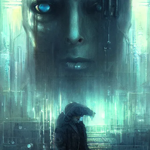 Image similar to neuromancer, painted by seb mckinnon, high detail, dramatic light, digital art, painted by greg rutkowski, promotional movie posterart, trending on artstation