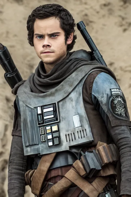 Image similar to Dylan O’Brien in Rogue One: A Star Wars Story (2016)