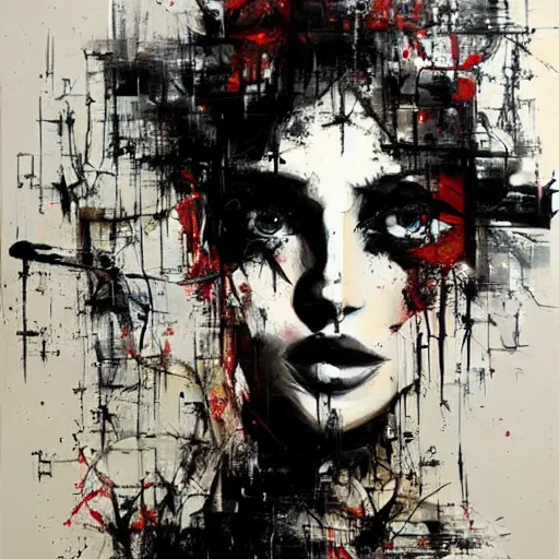 Prompt: abstract painting by russ mills