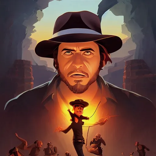 Image similar to face icon stylized minimalist raiders of the lost ark 1 9 8 1, loftis, cory behance hd by jesper ejsing, by rhads, makoto shinkai and lois van baarle, ilya kuvshinov, rossdraws global illumination