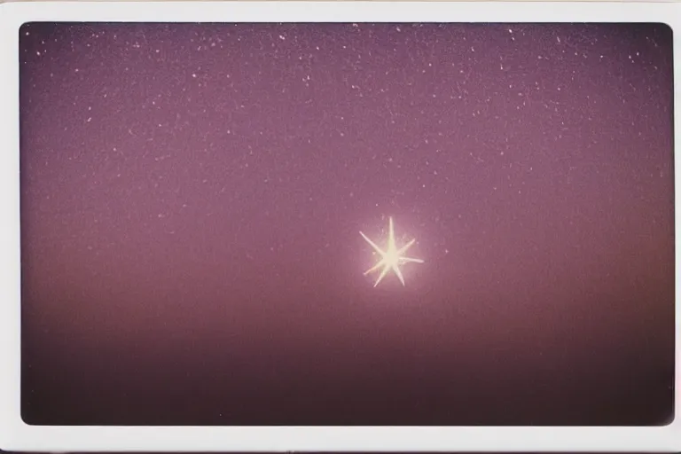 Image similar to theres a star in her eyes and she knows it, polaroid, by rinko kawauchi