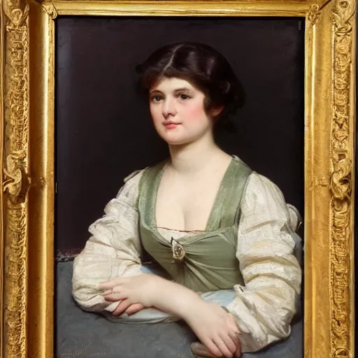 Image similar to photo of young woman by arthur john elsley