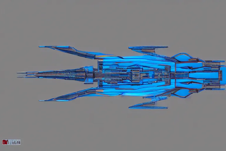 Image similar to top down view of a futuristic jet fighter, very symmetrical, in blueprint style, in the style of will burns, mecha inspired, robotic, highly detailed, artstation, pinterest, deviantart, very realistic, unreal engine