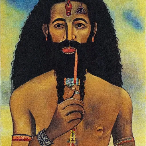 Image similar to ehgyptian mau smoking weed