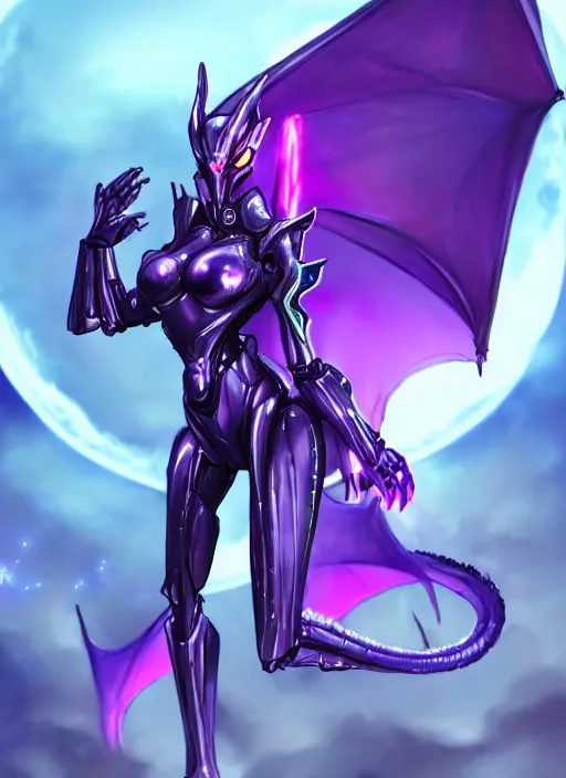 Image similar to cinematic goddess body shot, cosmic size beautiful stunning hot anthropomorphic robot mecha female dragon, sleek dragon head, metal ears, led purple eyes, smooth fuschia skin, smooth silver armor, in space, epic proportions, macro, epic size, epic scale, furry art, dragon art, giantess art, warframe fanart, furaffinity, octane