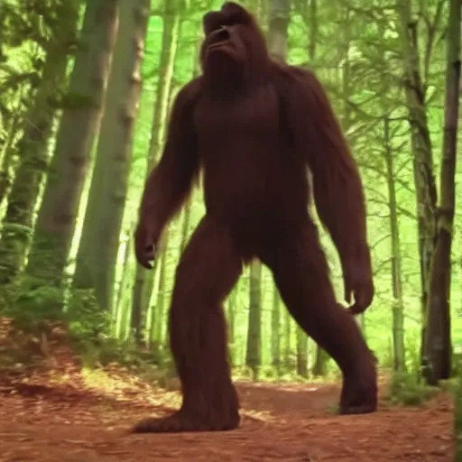 Prompt: bigfoot caught on camera, leaked footage, cryptid