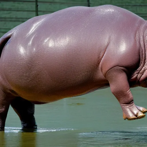 Prompt: a hippo made from a hippocampus
