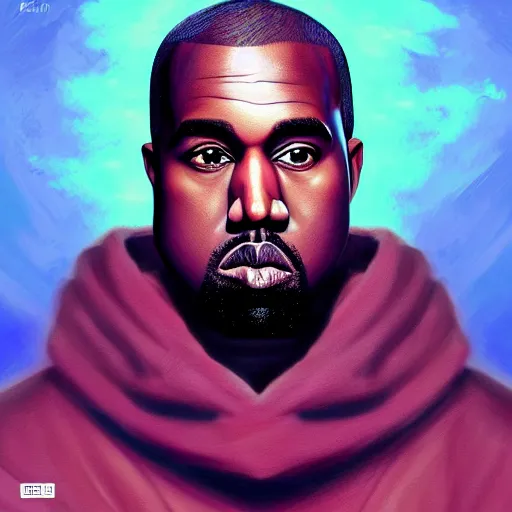 Image similar to [ important ] kanye west as a jojol,, fantasy, intricate, highly detailed, anime, digital painting, artstation, illustration, concept art, smooth, sharp focus