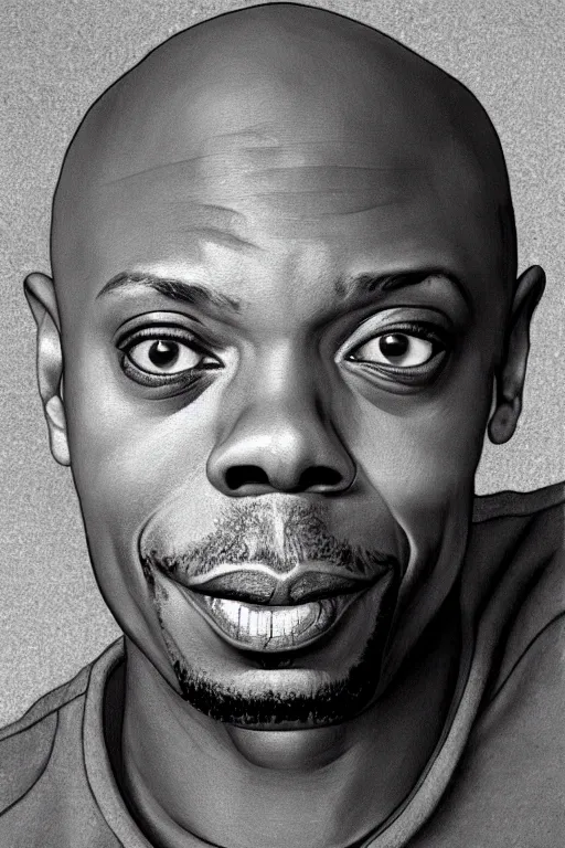 Image similar to ultra realistic Dave Chappelle face portrait in the style of grant wood