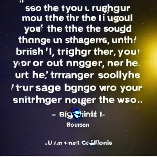 Prompt: so if you're out there in the cold, I'll cover you in moonlight; if you're a stranger to your soul, I'll bring you to your birthright